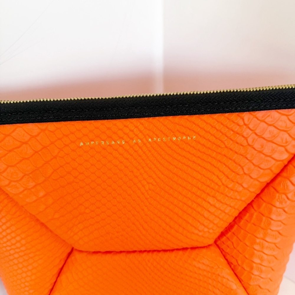 NWT Ampersand as Apostrophe Leather Python Textur… - image 4